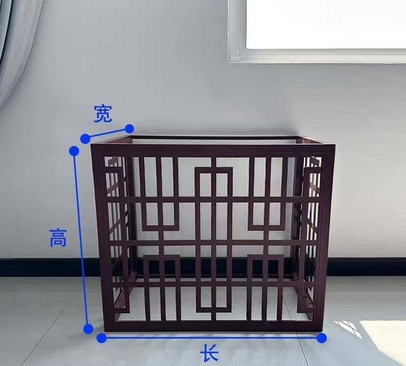 宝鸡市冲孔雕花铝单板镀锌铁板空调罩 - 方案